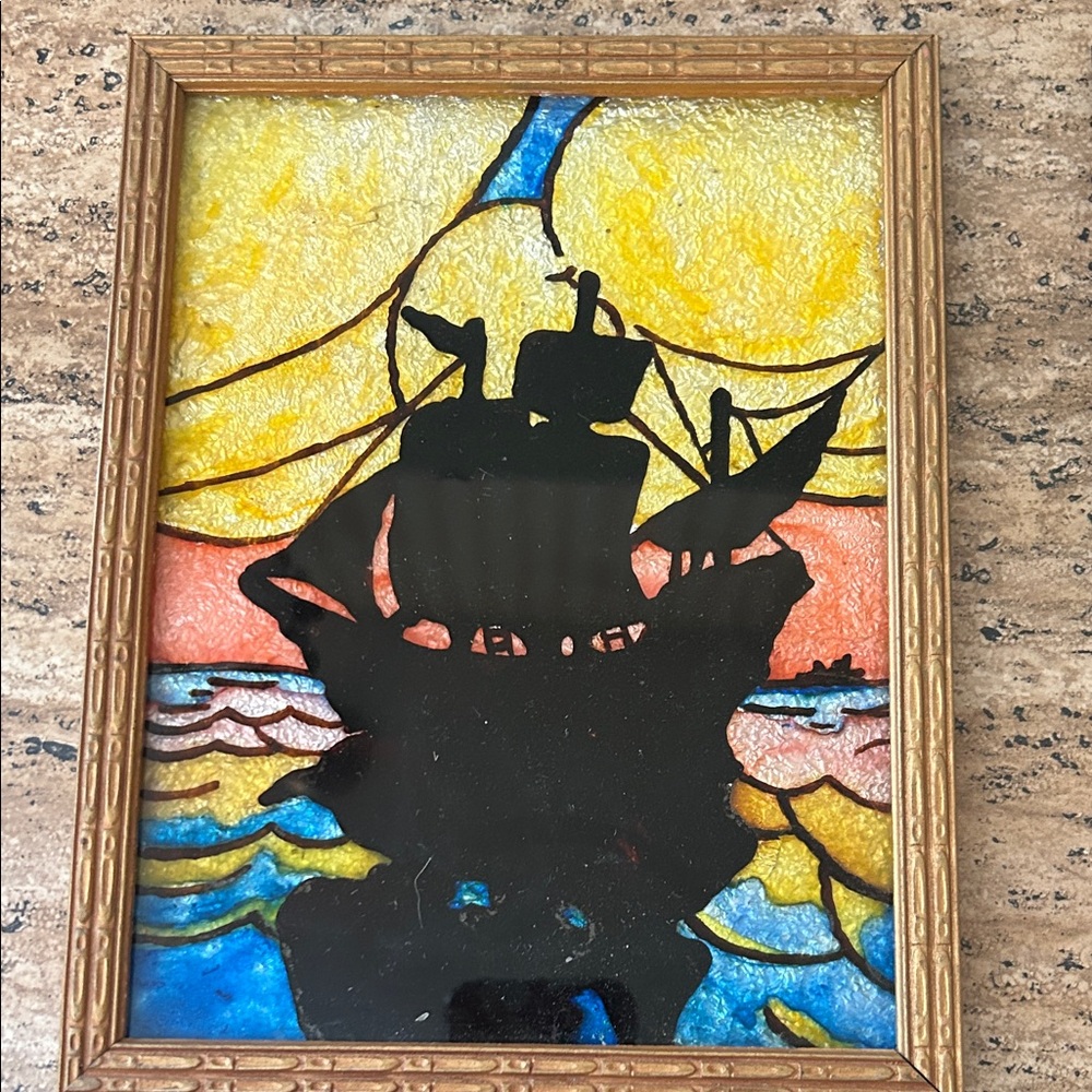 Colorful Foil Art Ship